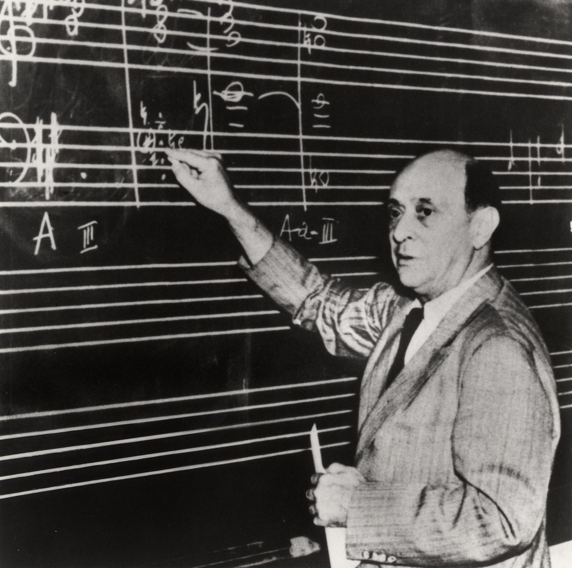Schönberg beim Unterrichten, Los Angeles 1941