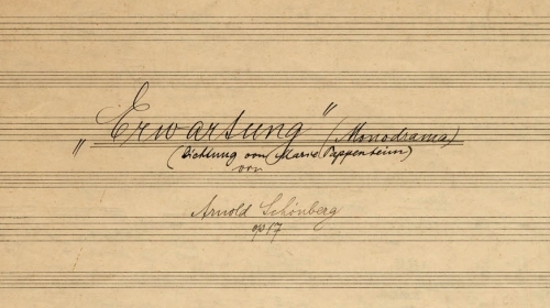 Arnold Schönberg: Erwartung;  Autograph, 1. Geige | Arnold Schönberg Center, Wien
